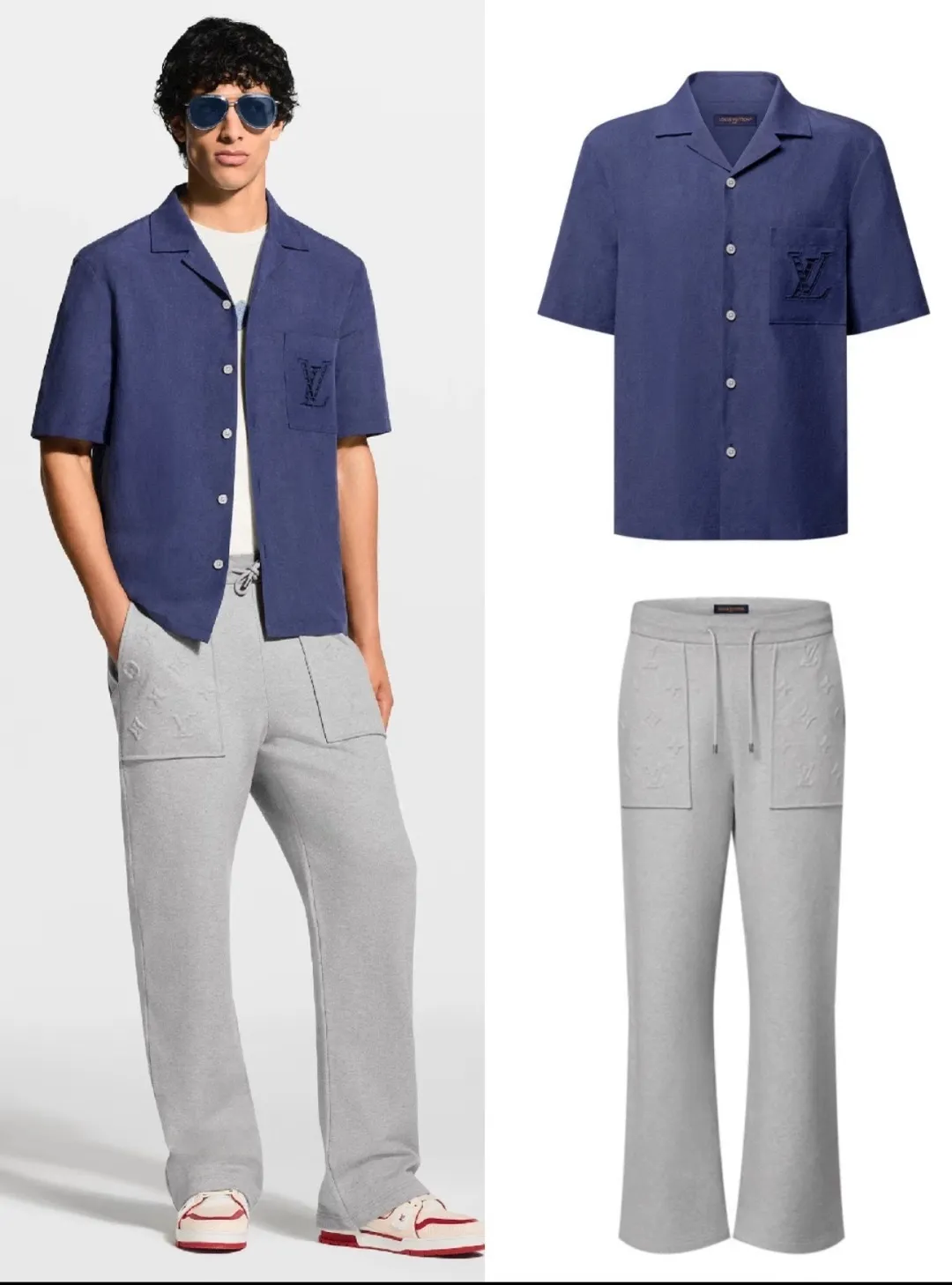 Louis Vuitton Pocket Embossed Pants